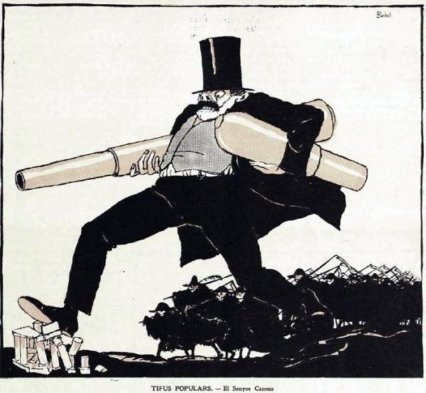 9 Xavier Nogués, "Tipus populars: El Senyor Canons", objavljeno u Revista Nova 22, 3. septembra 1914.